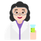 Woman Scientist- Light Skin Tone emoji on Microsoft